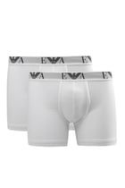 Cotton Stretch Logo Boxers, Pack of Two